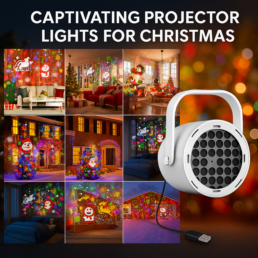 Christmas Magic Pattern Projector – Light Up Your Holidays Instantly