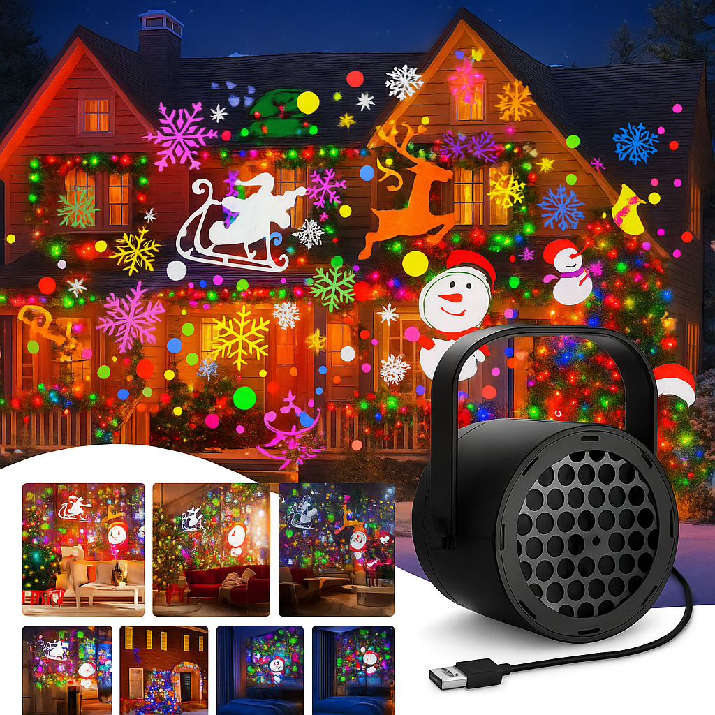 Christmas Magic Pattern Projector – Light Up Your Holidays Instantly