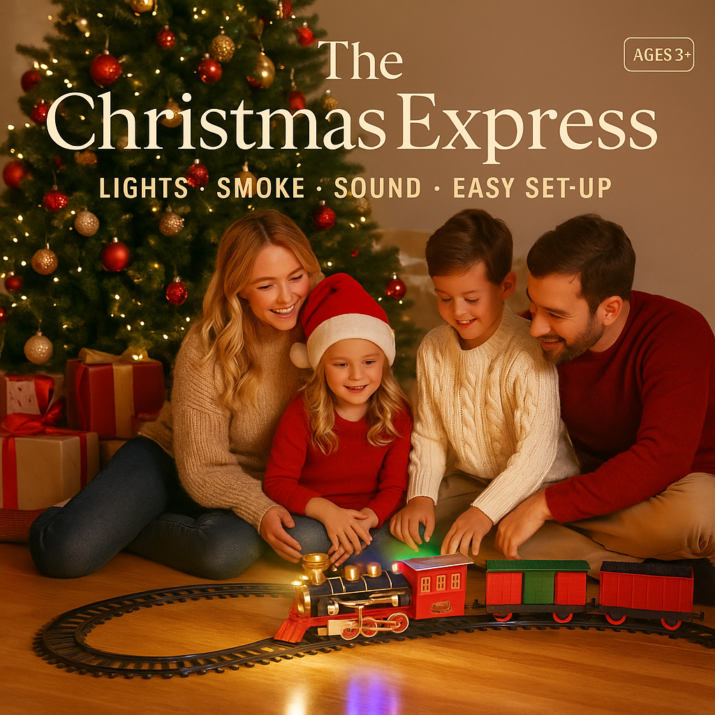 Christmas Steam Train – Smoke, Lights & Sound | Standard & Deluxe