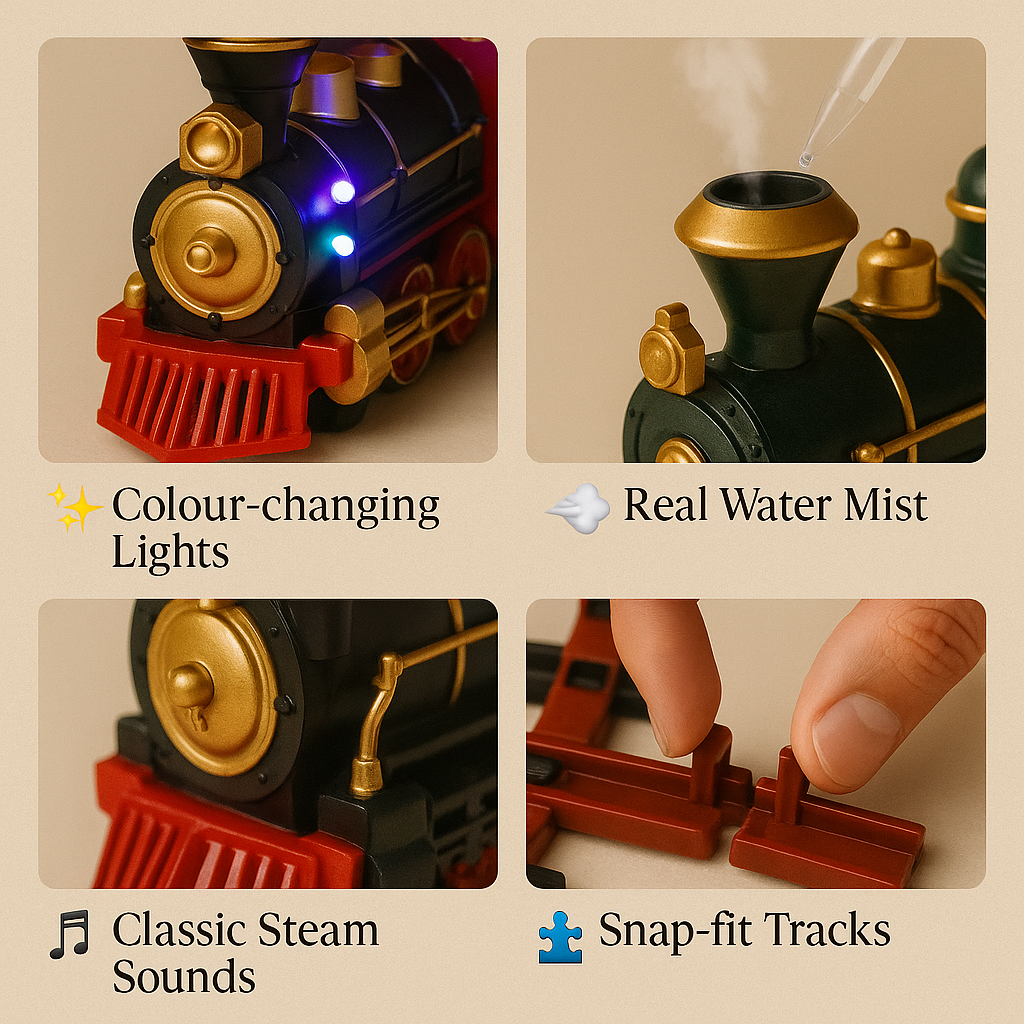 Christmas Steam Train – Smoke, Lights & Sound | Standard & Deluxe
