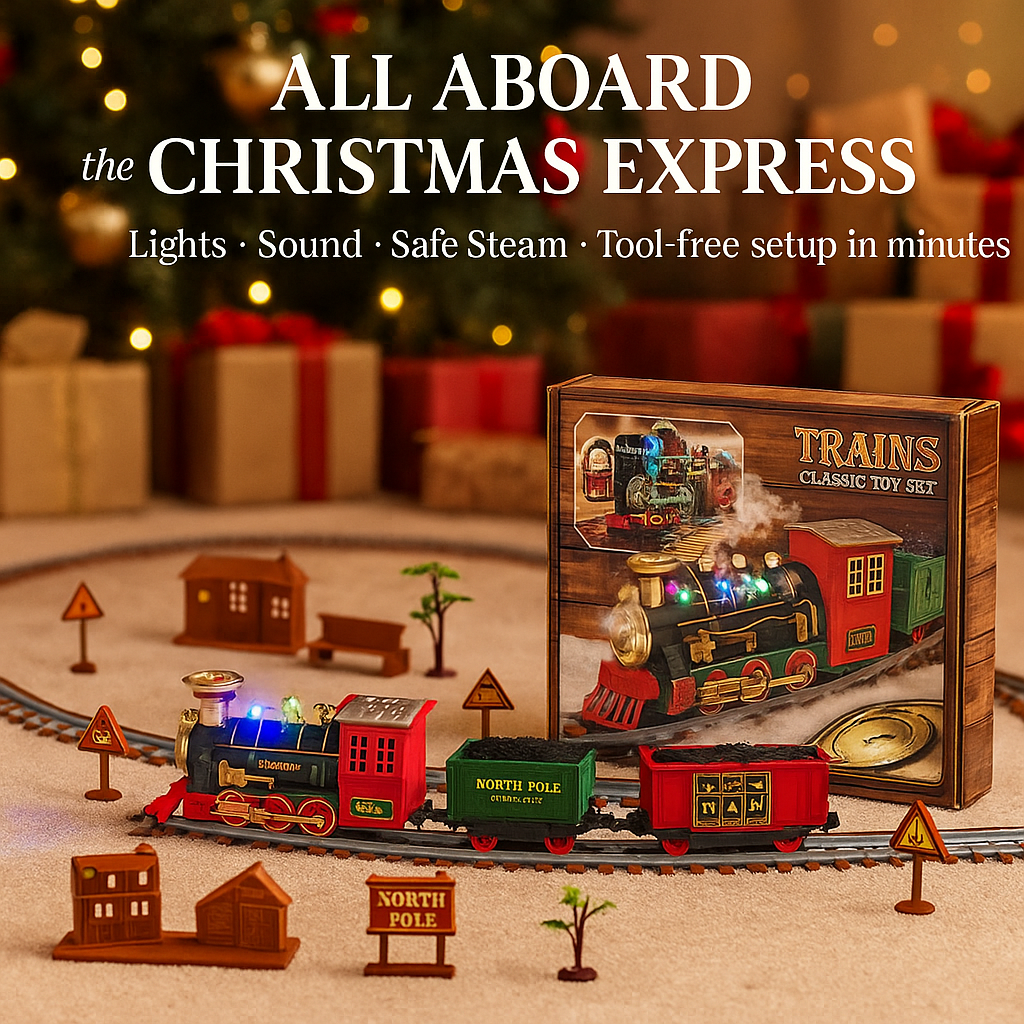 Christmas Steam Train – Smoke, Lights & Sound | Standard & Deluxe