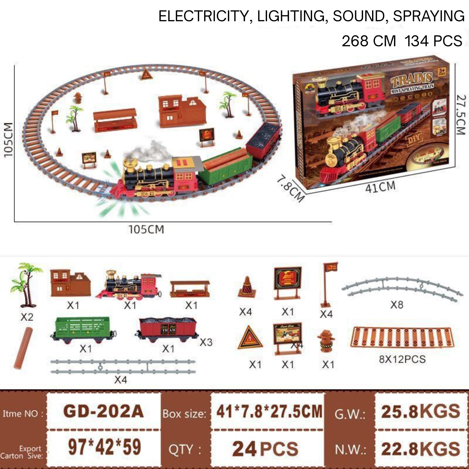 Christmas Steam Train – Smoke, Lights & Sound | Standard & Deluxe
