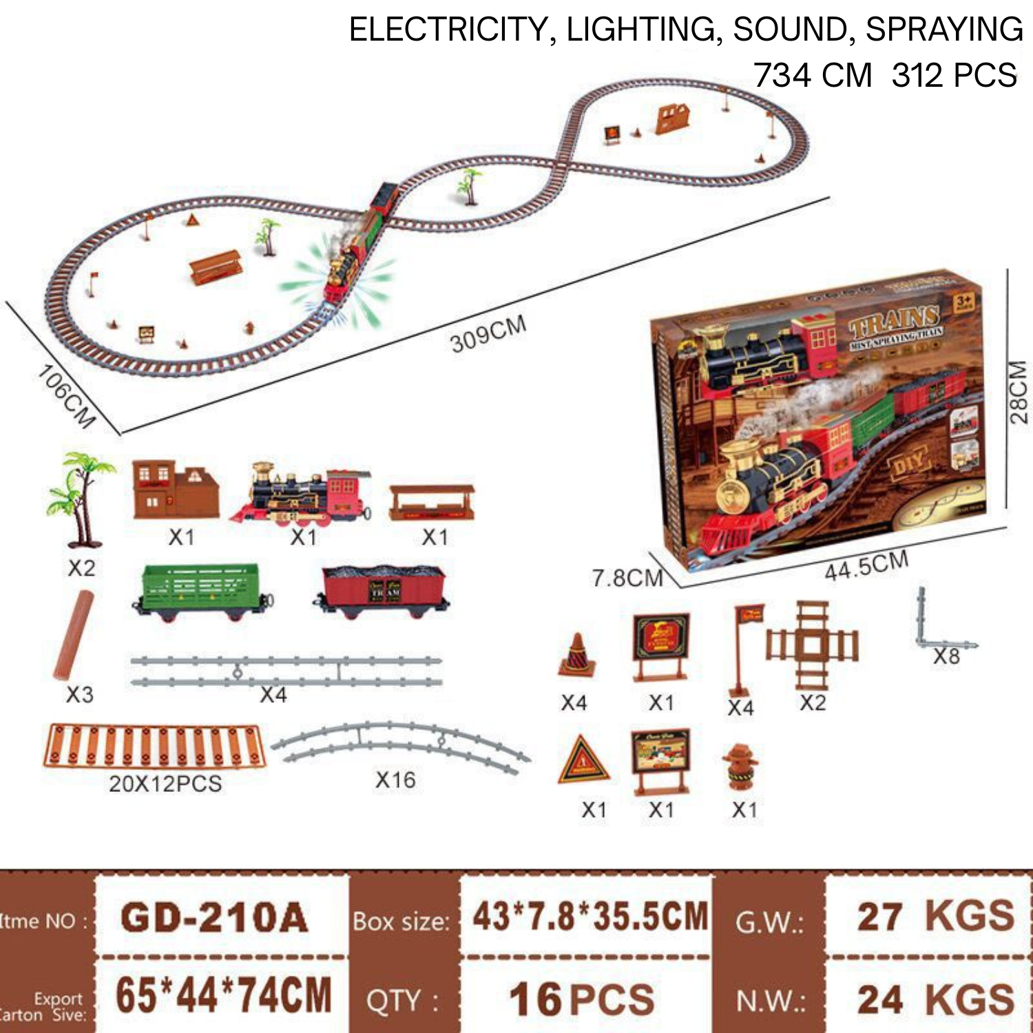 Christmas Steam Train – Smoke, Lights & Sound | Standard & Deluxe