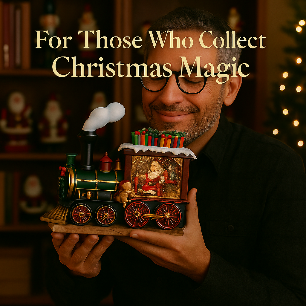 Christmas Train Snow Globe – Automatic Snowfall, Warm Lights & Christmas Music