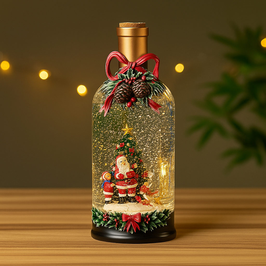 Snowfall Music Bottle – A Magical Christmas in a Bottle