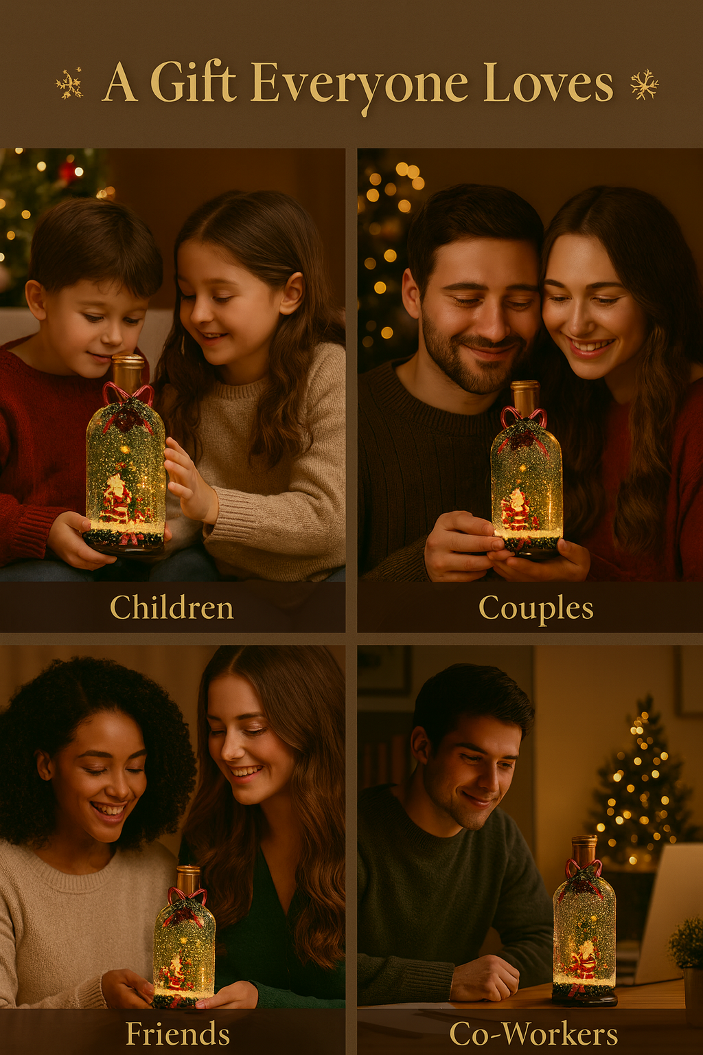 Snowfall Music Bottle – A Magical Christmas in a Bottle