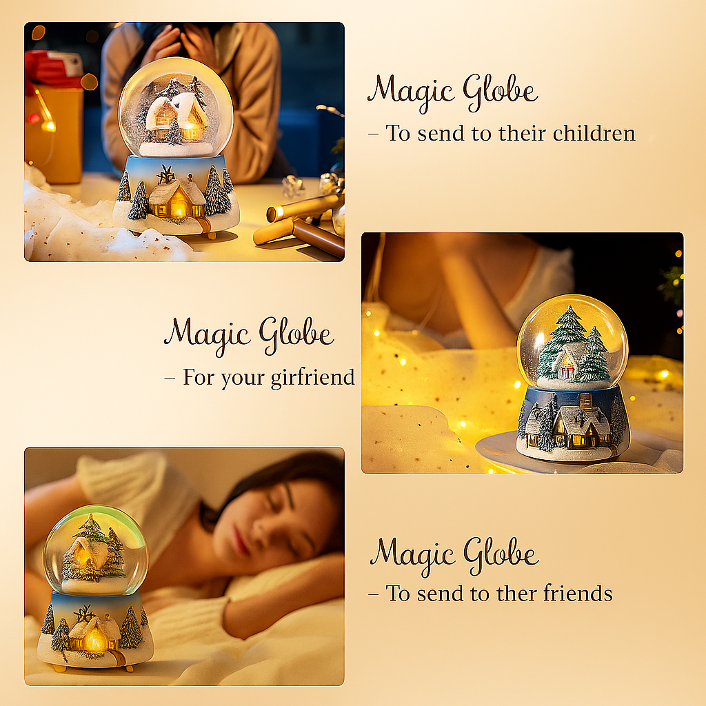 Snowy Enchanted House - Premium Edition Automatic Snow, LED Lights & Music