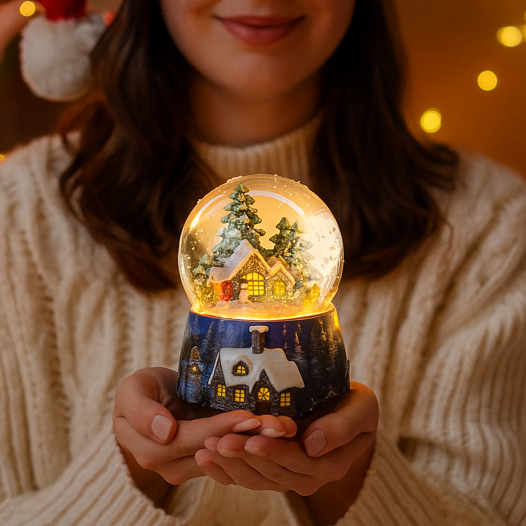 Snowy Enchanted House - Premium Edition Automatic Snow, LED Lights & Music