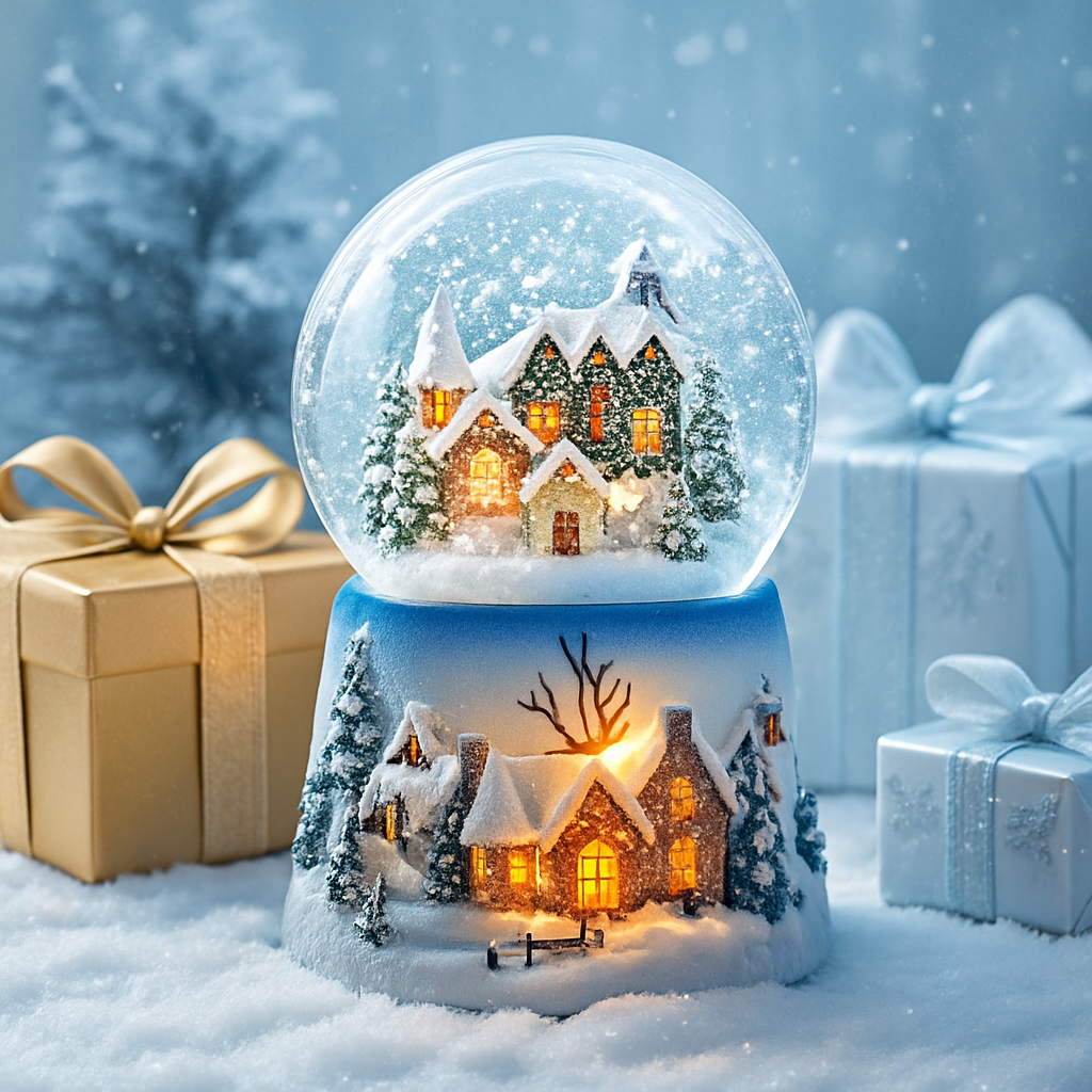 Snowy Enchanted House - Premium Edition Automatic Snow, LED Lights & Music