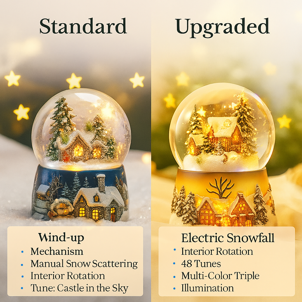 Snowy Enchanted House - Premium Edition Automatic Snow, LED Lights & Music