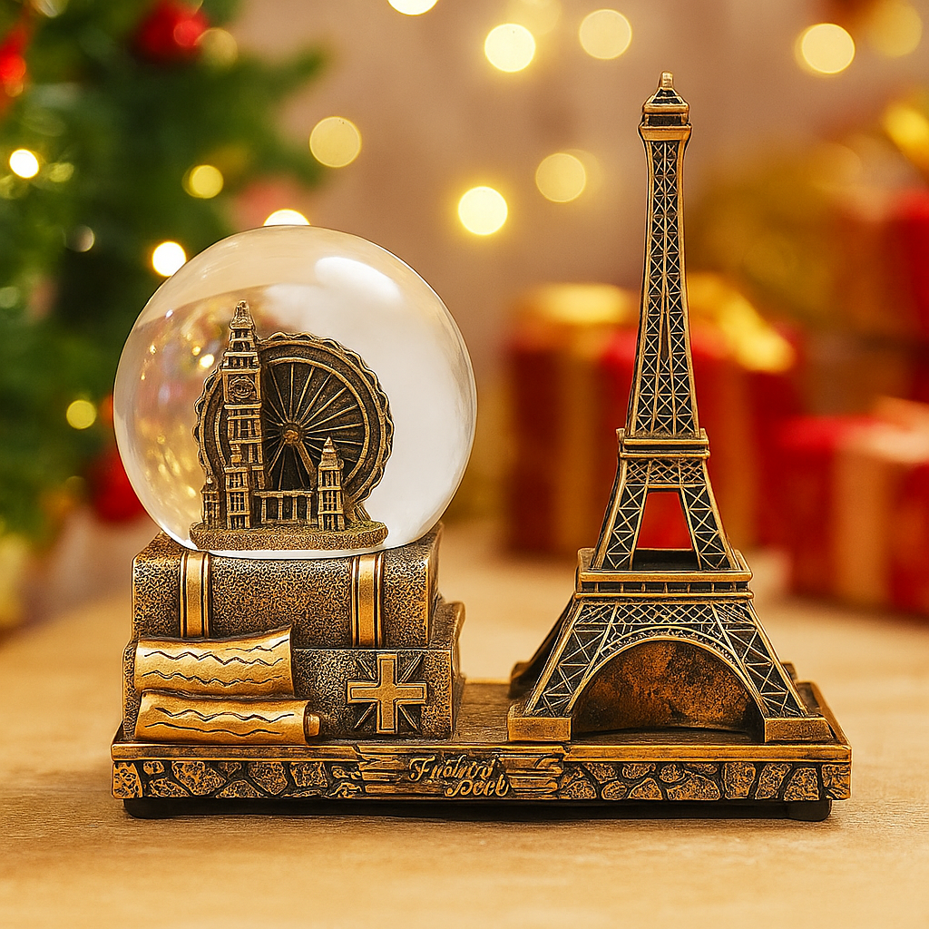 Vintage Snow Globe & Hourglass – Prestige Edition