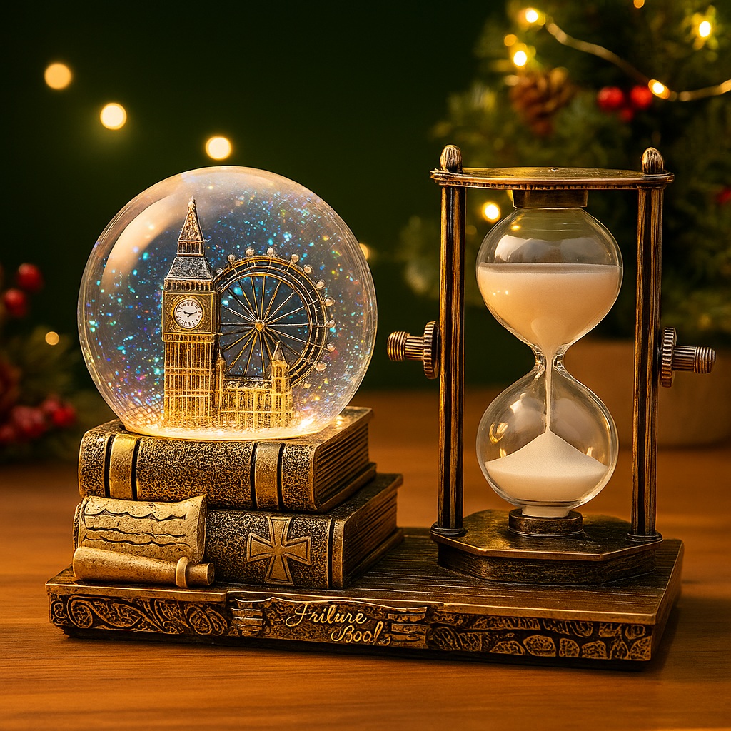 Vintage Snow Globe & Hourglass – Prestige Edition